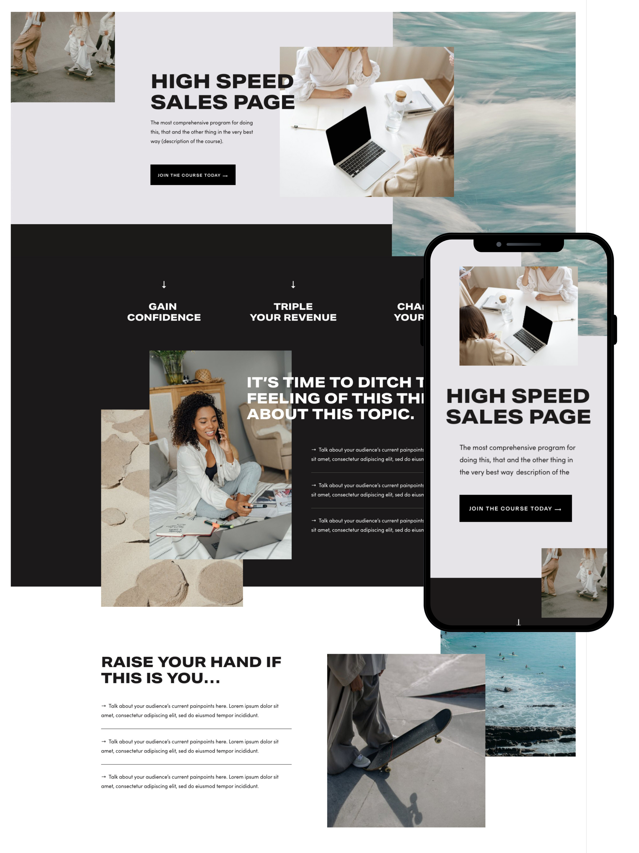 Sales Page Design | Elite Launch Design - Create in Brisbane, CA for Higher Conversions