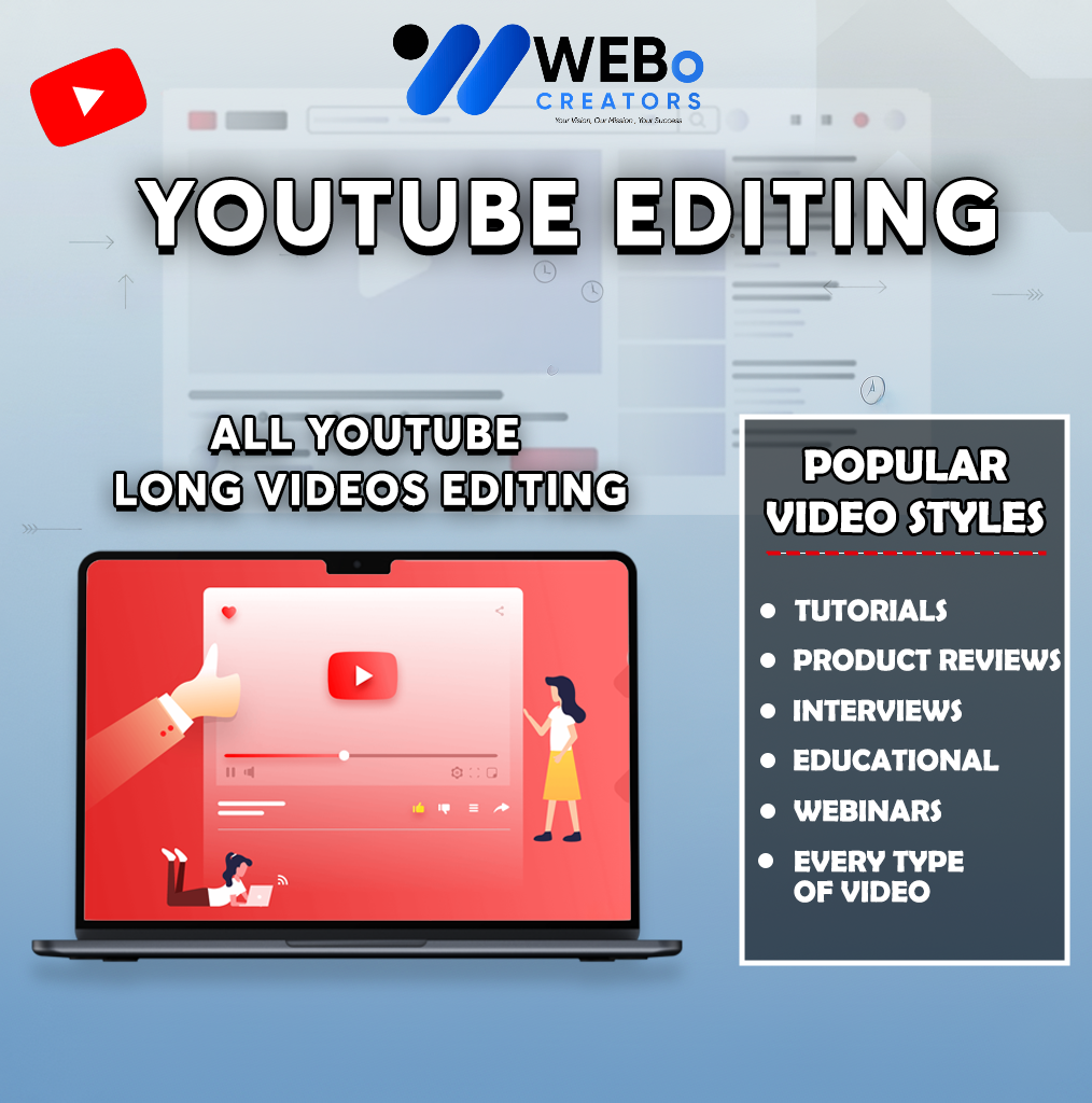 YouTube Video Editing Services at Affordable Cost - Hire Experienced YouTube Video Editors in Brisbane, CA